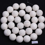 Natural Sponge Coral Round Beads Strand 15 Inch