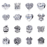 Vintage House Cartoon Charm Beads for Women DIY Jewelry