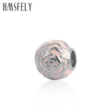 Enamel Rose Beads for DIY Jewelry Making