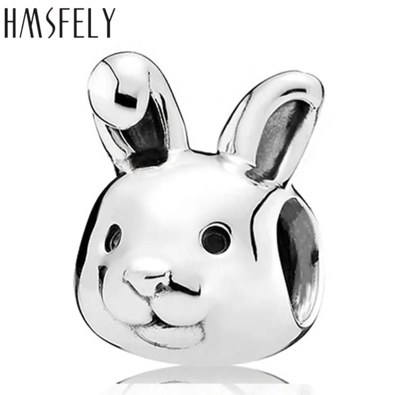European Big Hole Rabbit Beads for DIY Charm Bracelet