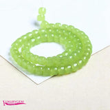 Glass Stone Spacer Beads 6x8mm Multicolor Smooth Column Shape DIY Jewelry