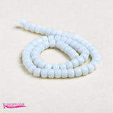 Glass Stone Spacer Beads 6x8mm Multicolor Smooth Column Shape DIY Jewelry
