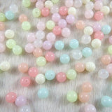 360pcs 8mm Acrylic Loose Beads Jelly Spacer DIY Accessories