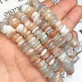 100% Sunstone Irregular Chips Loose Spacer Bead Jewelry Making DIY Bracelet
