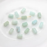 Natural Stone Agate Beads Hexagonal Cylinder 10pcs/lot DIY Jewelry Making