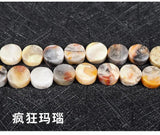 10mm Semi-precious Stone Loose Bead Strand - 12 Colors For DIY Necklace