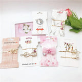 50pcs 11.5x6.6cm Paper Love Hairpin Jewelry Packaging Single Clip Card