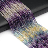 Natural Stone Beads Fluorite Citrine Loose Crystal Bead Jewelry Making Diy