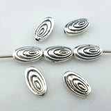 120pcs Tibetan Silver Oval Spacer Beads 5x9mm Jewelry Findings