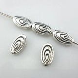 120pcs Tibetan Silver Oval Spacer Beads 5x9mm Jewelry Findings