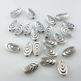 120pcs Tibetan Silver Oval Spacer Beads 5x9mm Jewelry Findings