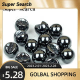 Hematite Stone Round Beads for DIY Jewelry Making 12mm
