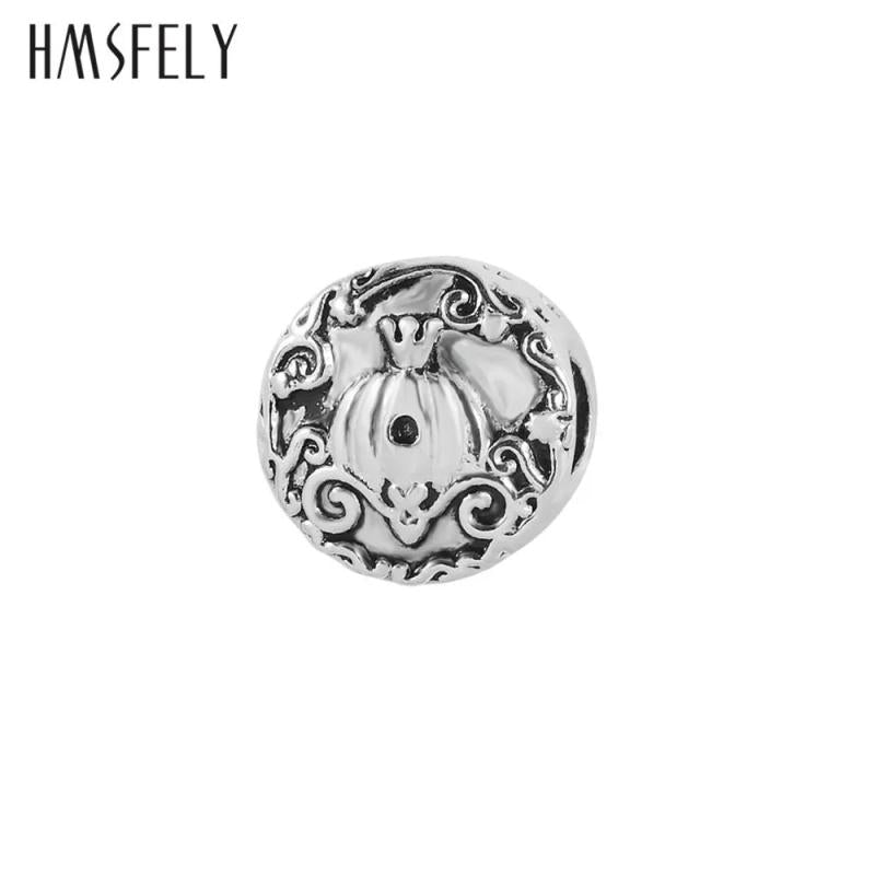 316L Stainless Steel Crown Pattern Bead European Charm Beads