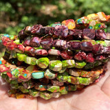 6x8mm Natural Sea Sediment Jaspers Stone Beads