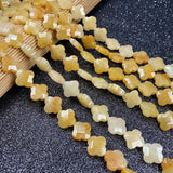 Natural Stone Beads Clover Shape Charms for Jewelry Making
