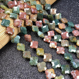 Natural Stone Beads Clover Shape Charms for Jewelry Making