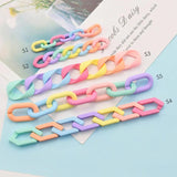 Acrylic Twisted Chains Beads DIY Jewelry Findings 50 Pieces