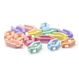 Acrylic Twisted Chains Beads DIY Jewelry Findings 50 Pieces