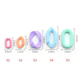 Acrylic Twisted Chains Beads DIY Jewelry Findings 50 Pieces
