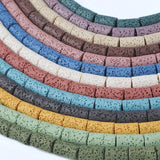 Volcanic Rock Beads Cylindrical Loose Beads DIY Necklace Brace
