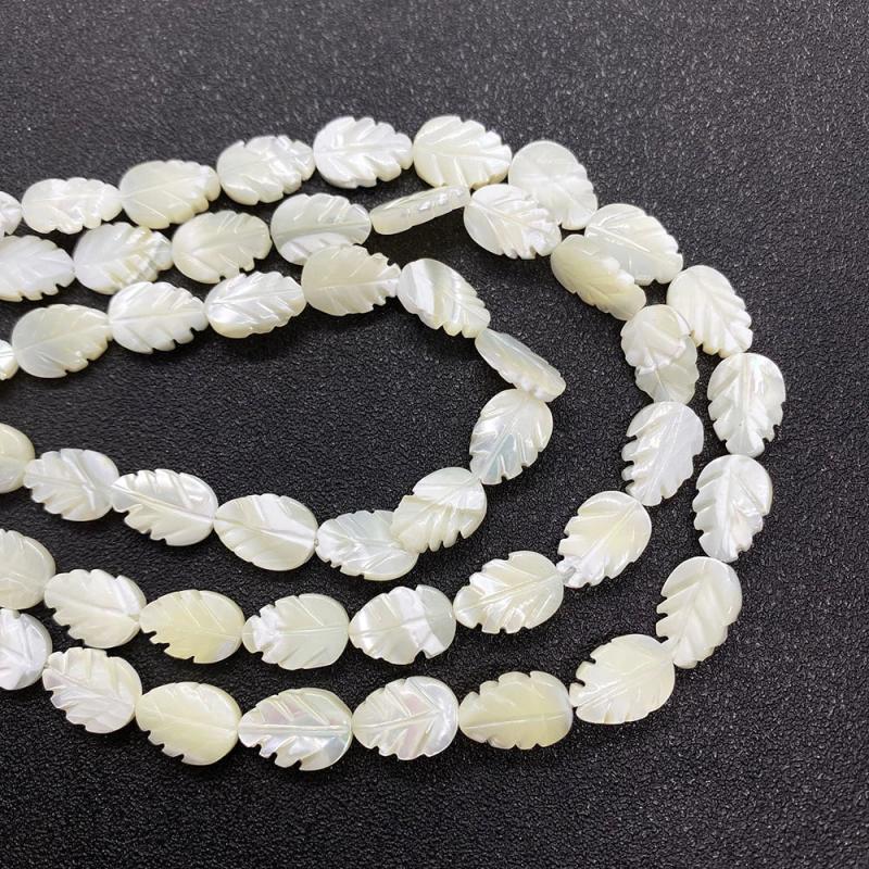 Natural Shell Beads Leaf Shape DIY Jewelry Making