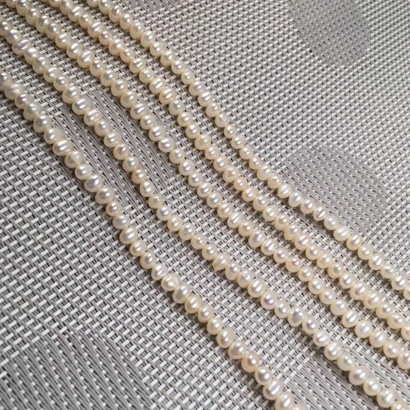 Natural Freshwater Pearl Beading Round Loose Beads Jewelry Making