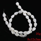 Natural Shell Loose Beads Leaf Shape for DIY Bracelet Necklace
