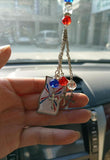 Assyrian Syriac Flag Lamassu Ashur Car/Home/Office Hanging Keychain Necklace