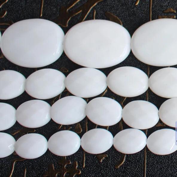 Porcelain Agate Oval Beads 15inch Strand Wholesale