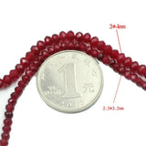 Faceted Natural Stone Chalcedony Jades Spacer Beads for Jewelry Making