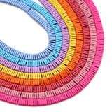 17 Colors 5x1mm Natural Hematite Stone Spacer Beads