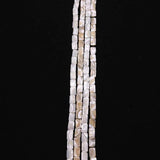 Natural Sea Shell Rectangular Beads for DIY Charm Jewelry