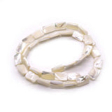 Natural Sea Shell Rectangular Beads for DIY Charm Jewelry