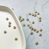 Brass Smooth Spacer Beads 3-5mm 10pcs for Jewelry Making