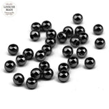 LINSOIR 50pcs Round Copper Beads 4-6mm Spacer Loose Beads for DIY Bracelets