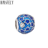Red European Charm Star Beads DIY Women Bracelet Jewelry Accessories Beads