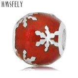 Snowflake Enamel Beads for DIY Bracelet Necklace Jewelry Making