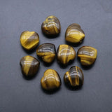 25mm Natural Stone Beads Heart Shape Tiger Eye Green Aventurine DIY Necklace