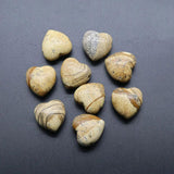 25mm Natural Stone Beads Heart Shape Tiger Eye Green Aventurine DIY Necklace
