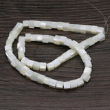 Natural Shell Beads Square Shape Loose Beads for Jewelry Making DIY