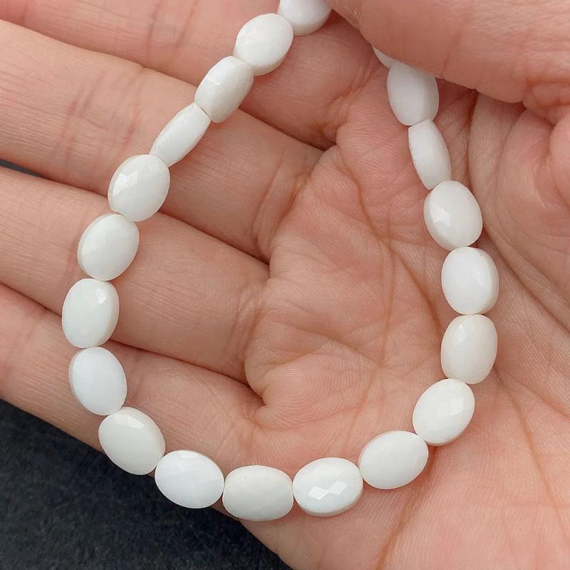 6x8mm Oval Crystal Agate Sandstone Beads DIY Jewelry Making Bracelet