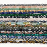 6x8mm Oval Crystal Agate Sandstone Beads DIY Jewelry Making Bracelet