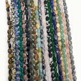 6x8mm Oval Crystal Agate Sandstone Beads DIY Jewelry Making Bracelet