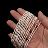 Matte Freshwater Pearl Beads 3-4mm Loose Beads for Jewelry Making
