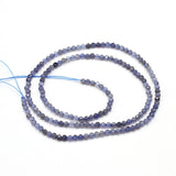 Natural Stone Cordierite Faceted Beads 2mm