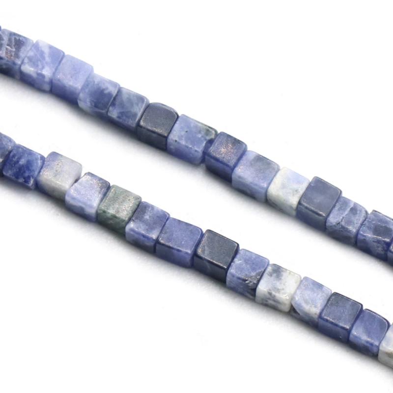 Square Shape Mix Natural Stone Beads for Jewelry Making DIY
