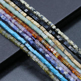 Square Shape Mix Natural Stone Beads for Jewelry Making DIY