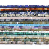 Square Shape Mix Natural Stone Beads for Jewelry Making DIY
