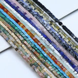 Square Shape Mix Natural Stone Beads for Jewelry Making DIY