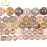 Multicolor Rutilated Quartz Beads 6-10mm Strand